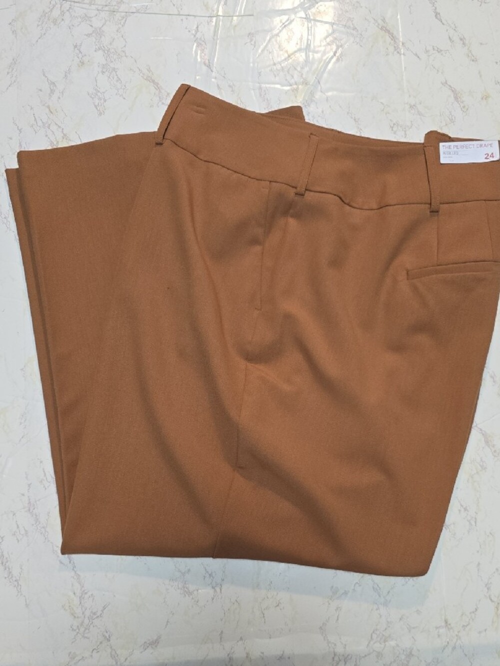 Lane Bryant | Women's | Rust Brown | Wide Leg | High Rise Dress Pants | Size 24S - Picture 2 of 7